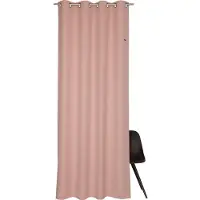 Esprit Vorhang "Harp", rosa (rosé), B:140cm H:250cm, Microfaser, Polyester, Gardinen, Vorhang, HxB: 250x140, Blickdicht, mit Lederlabel, (BxH) 140 x 250 cm