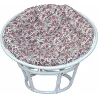 Home affaire Rattanstuhl , rosa (weiß, rose), Ø110cm, Stühle, Rattanstuhl, aus handgeflochtenem Rattan