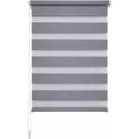 Liedeco Doppelrollo »Klemmfix«, grau, Polyester