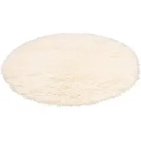 Otto Home Wollteppich "Elif, Qualität Basic" Gr. 9, beige (natur), H:40mm Ø:140cm, Wolle, Teppiche, Wollteppich, Uni-Farben, reine Wolle, original griechischer Flokati, handgewebt