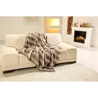 Gozze Wohndecke "Rentier Felloptik", warme Qualität, Kuscheldecke