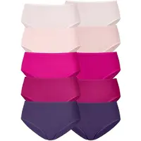 Petite fleur Hüftslip , Damen, Gr. 32/34, lila (beere), Single Jersey, Obermaterial: 95% Baumwolle, 5% Elasthan, unifarben, Unterhosen Hüftslip, aus elastischer Baumwolle, Topseller