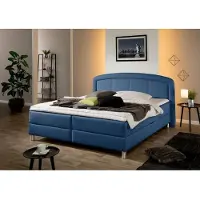 Maintal Polsterbett "Lucas", blau, B:194cm L:210cm, Betten, Polsterbett, mit Bettkasten, in 4 Breiten und wahlweise 2 Matratzenarten