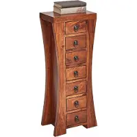 Otto Home Kommode , braun, B:35cm H:85cm T:23cm, Sideboards, Kommode, Breite 35 cm in geschwungener Form