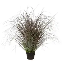 Creativ Deco Winterliche Kunstpflanze "Weihnachtsdeko", grün (weiß, grün), H:95cm, Kunststoff, Kunstpflanzen, Winterliche Kunstpflanze, frostig geeist, im Topf