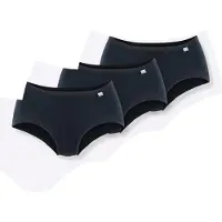 Speidel Hüftslip "Britta", Damen, Gr. 38, schwarz, Jersey, Obermaterial: 95% Baumwolle, 5% Elasthan, unifarben, körpernah, Unterhosen Hüftslip, elastisch, basic, bequem, schadstoffegprüft, Baumwollmix
