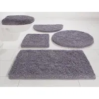 Möve Badematte MÖVE "Superwuschel, Badvorleger, Badezimmer Teppich" Gr. 12, grau (stone), H:40mm, Polyester, Badematten, Badematte, Mikrofaser-Badematte, Badteppich, rechteckig, rund & als 3-tlg. Set