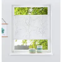 Otto Home Plissee "Anna" Gr. 10, weiß, B:70cm H:210cm, Obermaterial: 70% Viskose, 30% Polyester, Plissees, Plissee, transparentes Ästemotiv, Bestseller, Für Fenster & Tür, Sonnenschutz, Topseller