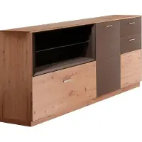 Mäusbacher Kommode MÄUSBACHER "Frame", beige (asteichefarben, lava matt), B:197cm H:90cm T:41cm, Sideboards, Kommode, Breite 197 cm