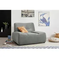 Domo Sessel "Cesena modern, elegante flache Armlehnen, komfortabel", grau, B:122cm H:81cm T:109cm, Sessel, Sessel