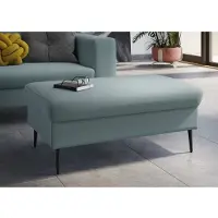 Domo Sitzhocker "Modica", grün (mint), B:99cm H:42cm T:65cm, Hocker, Sitzhocker, Auch in Cord, Fußhöhe passend für gängige Saugroboter