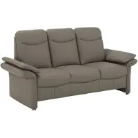 Home affaire 3-Sitzer "Tahoma", braun (schlamm), B:199cm H:103cm T:89cm, Sofas, 3-Sitzer, mit Armteilverstellung, Federkern