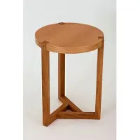 Woodman Beistelltisch "Peppa", braun (eiche), B:41cm H:55cm T:41cm, Tische, Beistelltisch, im skandinavian Design, FSC-zertifiziert