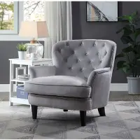Atlantic Home Collection Sessel "Leo", grau (silbergrau), B:85cm H:88cm T:90cm, , Sessel, Sessel, mit Taschenfederkern