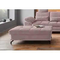 Otto Home Polsterhocker "Costello, B: 133 cm", lila (flieder), B:133cm H:47cm T:72cm, 100% Polyester;Samtoptik (100% Polyester), Hocker, Polsterhocker, individuell zu kombinieren, Federkern