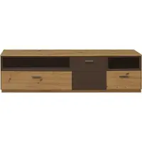 Mäusbacher Lowboard MÄUSBACHER "Frame", beige (asteichefarben, lava matt), B:197cm H:54cm T:41cm, Sideboards, Lowboard, Breite 197 cm