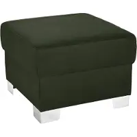 Domo Hocker "Anzio", grün, B:59cm H:43cm T:59cm, Hocker, Hocker, wahlweise mit Federkern