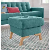 Exxpo - Sofa Fashion Hocker "Fiord kompakt und bequem, tolle Verarbeitungsdetails", braun (pine), B:56cm H:45cm T:56cm, Webvelours (100% Polyester);Vintage (100% Polyester), Hocker, Hocker