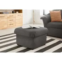 Domo Hocker "Pegnitz", grau (stone), B:60cm H:39cm T:60cm, 95% Polyester, 5% Nylon, Hocker, Hocker