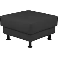 Home affaire Polsterhocker "Bengo", braun (dunkelbraun), B:65cm H:42cm T:65cm, Microfaser (100% Polyester);Struktur (100% Polyester);Kunstleder, Hocker, Polsterhocker, passend zu »Bengo«-Sofa