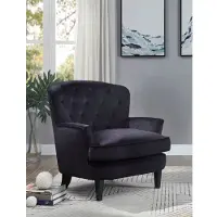 Otto Home Sessel "Leo", schwarz, B:85cm H:88cm T:90cm, Sessel, Sessel, mit Taschenfederkern