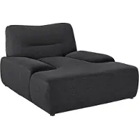 Domo Loveseat "Cesena Designsessel zum Kuscheln, komfortabel Relaxen, Breite 122cm", grau (anthrazit), B:122cm H:81cm T:151cm, Sessel, Loveseat, bequem und stylish, frei im Raum stellbar