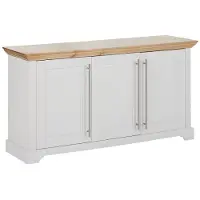 Otto Home Kommode "Melissa", weiß (weiß, honig), B:132cm H:70cm T:39cm, Massivholz, Sideboards, Kommode, aus massiver Kiefer, FSC zertifiziert, 3-türig, Breite 132 cm, Topseller