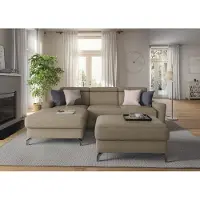 Sit&More Ecksofa SIT & MORE "Scarlett L-Form", beige, B:258cm T:172cm, Sofas, Ecksofa, inklusive Kopfteilverstellung, optional Schlaffunktion & Bettkasten