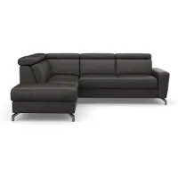 Sit&More Ecksofa SIT & MORE "Scarlett L-Form", grau (anthrazit), B:258cm T:226cm, Sofas, Ecksofa, inklusive Kopfteilverstellung, optional Schlaffunktion & Bettkasten