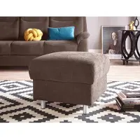 Sit&More Hocker SIT & MORE "Boccaccio", braun (schlamm), B:58cm H:46cm T:58cm, Kunstleder SOFTLUX;Luxus-Microfaser (90% Polyester, 10% Polyamid);Flachgewebe (100% Polyester), Hocker, Hocker