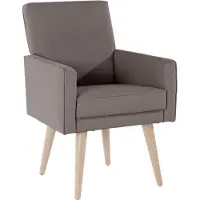 Exxpo - Sofa Fashion Sessel "Lungo, Loungesessel mit moderner Kedernaht, bequem und elegant", grau (taupe), B:64cm H:89cm T:67cm, Sessel, Sessel, Breite 64 cm, hoher Holzfuß