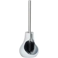 Wenko WC-Garnitur "Drop Neo", weiß, B:40cm H:13,5cm L:14cm, Keramik, Reinigungsbürsten, WC-Garnitur