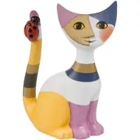 Goebel Sammelfigur "Figur Rosina Wachtmeister - "Piccola coccinella", bunt, B:3,5cm H:8cm T:6cm, Biskuitporzellan, Dekofiguren, Sammelfigur, Katze