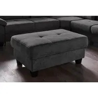 Otto Home Hocker "Cornwall", schwarz, B:104cm H:45cm T:72cm, Hocker, Hocker