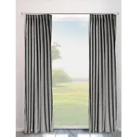 Otto Home Vorhang "Velvet uni" Gr. 1, grau, B:140cm H:145cm, Polyester, Gardinen, Vorhang, Blickdichter Samt, 2-er Set, edel, Gardine, multifunktional, Topseller