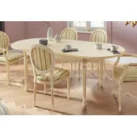 Home affaire Esstisch "LUIGI", weiß (natur weiß), Tische, Esstisch, Breite 166-216 cm, natur weiß