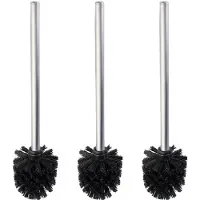 Wenko WC-Reinigungsbürste , schwarz (matt, schwarz), H:35cm L:8cm, Edelstahl, Kunststoff, Reinigungsbürsten, WC-Reinigungsbürste, schwarz, Durchmesser 8 cm