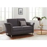 Sit&More 2-Sitzer SIT & MORE "Darwin", grau (anthrazit), B:159cm H:83cm T:96cm, Sofas, 2-Sitzer, inklusive Federkern, wahlweise mit Kopfteilverstellung