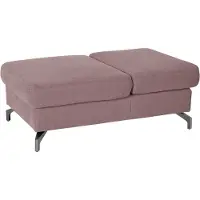 Sit&More Hocker SIT & MORE "Percy", lila (flieder), B:114cm H:43cm T:71cm, Hocker, Hocker, Fußhöhe 12 cm, mit Klappfunktion, wahlweise in 2 Fußfarben