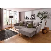 Home affaire Ecksofa "Baggio formschöne Polsterecke, bequem, Breite 277cm, L-Form", braun (cappucino), B:277cm H:80cm T:162cm, Sofas, Ecksofa, Zierkissen inklusive