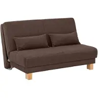 Home affaire Schlafsofa "Gina", braun, B:140cm H:86cm T:95cm, Chenille (100% Polyester), Sofas, Schlafsofa, vom Sofa zum Bett mit einem Handgriff, in 4 Breiten, Nierenkissen