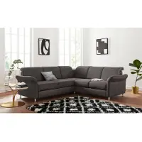 Sit&More Ecksofa SIT & MORE "Darwin L-Form", grau (anthrazit), B:249cm H:83cm T:229cm, Sofas, Ecksofa, inklusive Federkern, wahlweise mit Kopfteilverstellung, Schlaffunktion