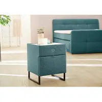 Jockenhöfer Nachtkonsole JOCKENHÖFER GRUPPE "Linea", blau (türkis 309, 03), B:42,5cm H:53cm T:45cm, Sideboards, Nachtkonsole, mit LED-Beleuchtung