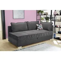 Jockenhöfer Gruppe Relaxliege JOCKENHÖFER GRUPPE "Dana, B: 207 cm, Liegefl. 91x202 cm", grau, B:207cm T:98cm, Samt (100% Baumwolle), Sofas, Relaxliege, mit Bettfunktion, Bettkasten & Zierkissen