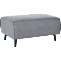 Domo Hocker "Amora", grau, B:97cm H:47cm T:66cm, Hocker, Hocker, mit Federkern