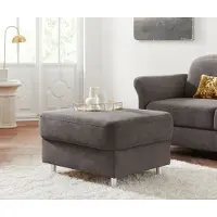 Sit&More Stauraumhocker SIT & MORE "Darwin", braun (schlamm), B:64cm H:46cm T:76cm, Hocker, Stauraumhocker, inklusive Federkern und Stauraum