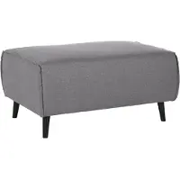 Domo Hocker "Amora", grau (hellgrau), B:97cm H:47cm T:66cm, Hocker, Hocker, mit Federkern, Fußhöhe passend für gängige Saugroboter