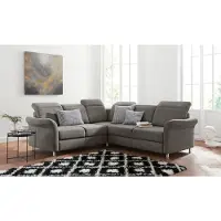 Sit&More Ecksofa SIT & MORE "Darwin L-Form", braun (schlamm), B:249cm T:229cm, Sofas, Ecksofa, inklusive Federkern, wahlweise mit Kopfteilverstellung, Bettfunktion