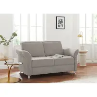 Sit&More 2-Sitzer SIT & MORE "Darwin", grau (elefant), B:159cm H:83cm T:96cm, Sofas, 2-Sitzer, inklusive Federkern, wahlweise mit Kopfteilverstellung