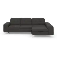 Sit&More Ecksofa SIT & MORE "Baviene L-Form", grau (fango), B:286cm H:92cm T:176cm, Sofas, Ecksofa, inklusive Sitztiefenverstellung & Federkern, optional Schlaffunktion